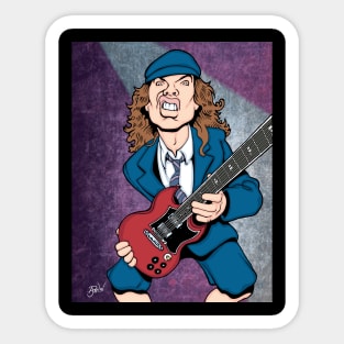 Angus Young Sticker